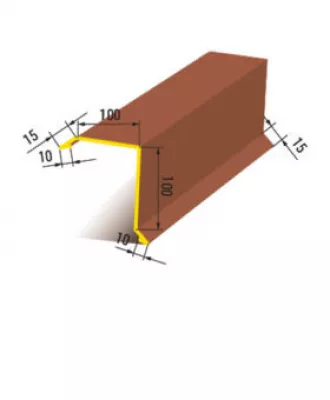 Lemovanie štitové horné RŠ: 25 cm